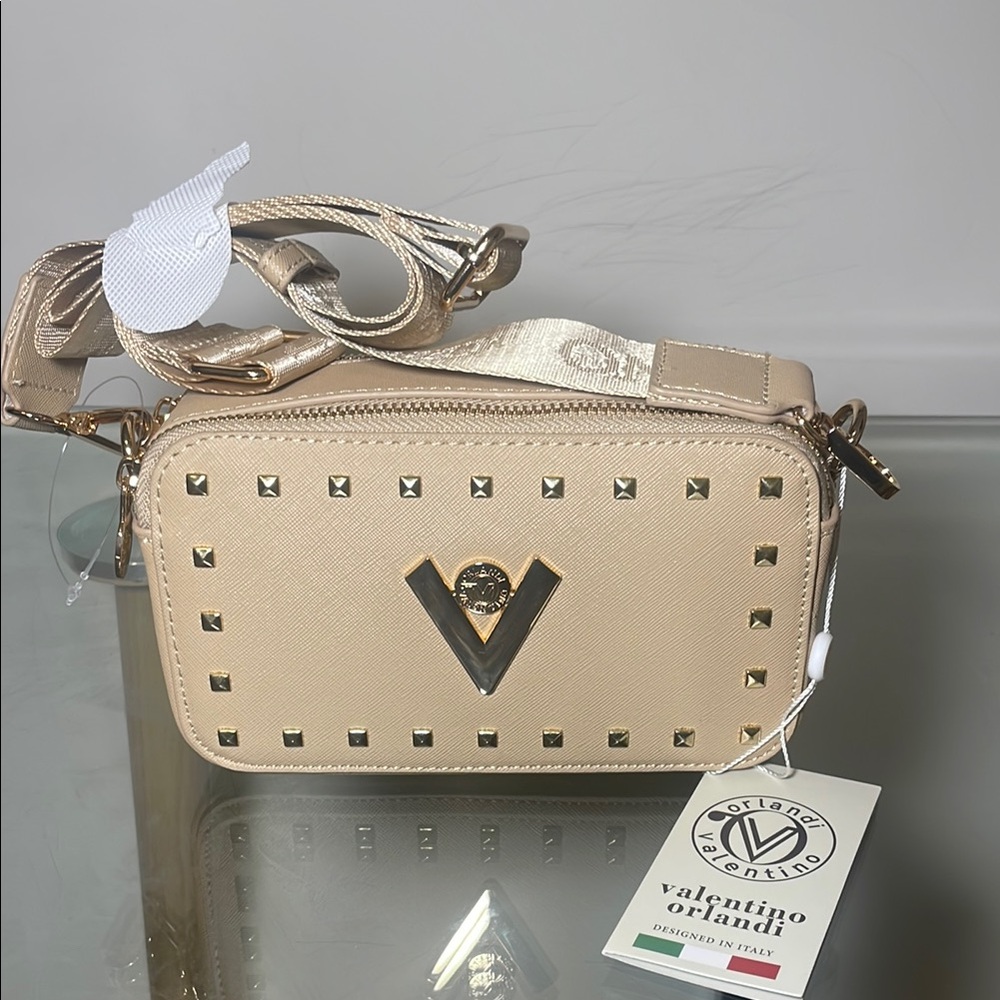 Valentino Orlandi Gold Studded Women's Bag